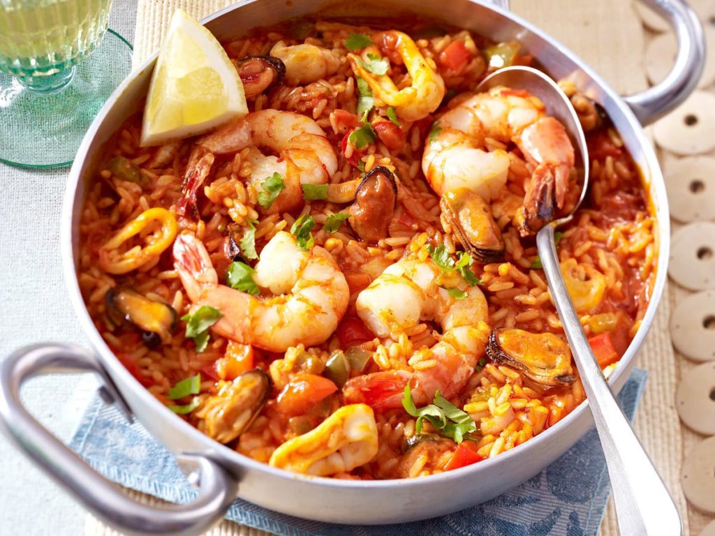 seafood rice - traditional portuguese dish