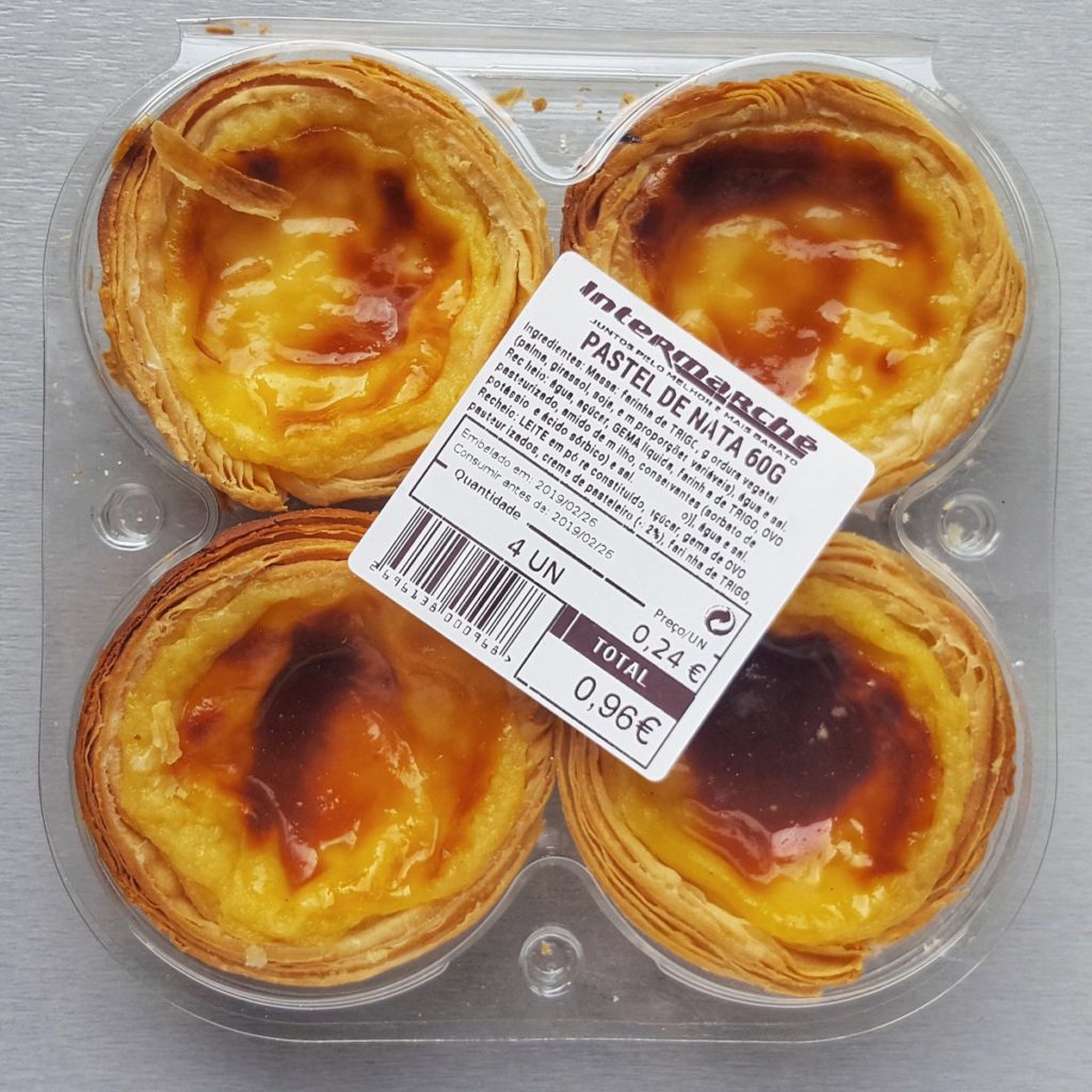 pasteis de nata from the supermarket