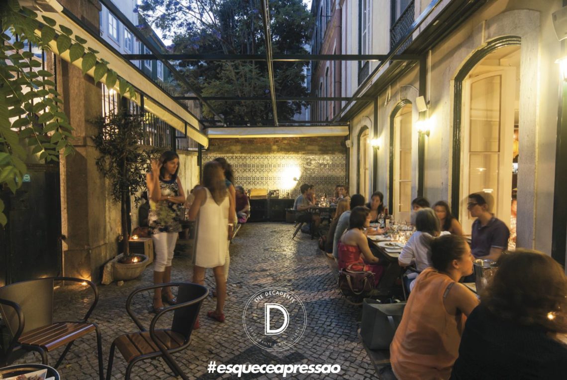 Patio of The Decadente Restaurante and Bar in Lisbon Lisbon City Guide