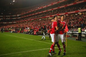 Benfica Lisbon football players at Estadio da Luz - Lisbon