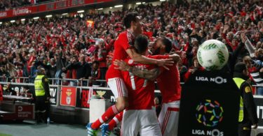 Benfica football players at Estadio da Luz - Lisbon